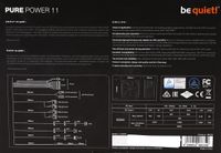 be quiet! Pure Power 11 - Zasilacz (wewnętrzny) - ATX12V 2.4/ EPS12V 2.92 - 80 PLUS Gold - AC 100-240 V - 600 Watt