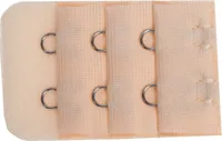 Praktische 2er BH Verschluss Verlängerung Beige