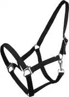 ARBO-INOX® Halfter mit Schiebeschnalle Stallhalfter Basic QHP Farbe - schwarz Größe - Full Warmblut