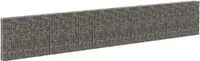 vidaXL Gabionová stěna s krytem z pozinkované oceli 900x30x150 cm