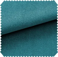novely® PASSAU - Samtig Weicher Chenille-Möbelstoff - Robuster Polsterstoff - Pflegeleichte Meterware 1lfm - Farbe: 13 Ocean Blau