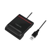 LogiLink SmartCard-Leser - USB 2.0 - Schwarz