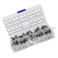72 Stück 6x30mm Feinsicherung Glassicherung Glasrohr assortierte Kit Amp 0.5A 1A 2A 3A 5A 10A 15A 20A 30A mit Box