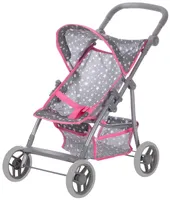 Kočík pre bábiku Knorrtoys Liba Buggy Star sivý