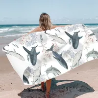 Strandtuch Strandtuch Mikrofaser Saunatuch Handtuch Groß 160x80cm sandfreie, schnell trocknende leichte Stranddecke