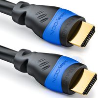 Ethernet Winkel Stecker FULL HD 3D HDTV für LCD TV 5m HighSpeed HDMI Kabel 