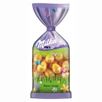 Milka Jajka Wielkanocne Orzechowe Chrupiące Jajka Wielkanocne z Chrupkami Nugatowymi 100g