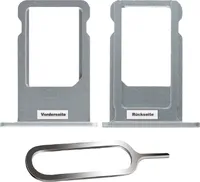 iPHONE 6S SIM KARTEN HALTER ADAPTER FACH STECKER CARD SIM-NADEL SPACE GREY