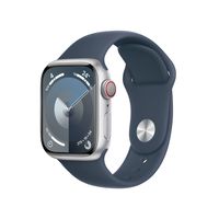 Apple Watch Series 9/ GPS/ Cellular/ 41mm/ Aluminiowa koperta Srebrny/ Storm Blue Pasek sportowy M/L