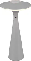 Nabíjateľná vonkajšia lampa sivá zabudovaná LED 2W TORREZ RL