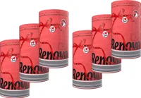 6er Pack Renova Küchenrollen - entspricht 18 Standardrollen - rot - Küchenrolle Küchenpapier 2-lagig - Maxi Rolle - farbig - bunt - Papierrolle - Allzwecktücher…