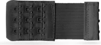 BH Verlängerung ( 3er Pack ), flexible Erweiterung für BH's - Elastischer Bra Extender 3 Haken, Ösen - 9,5cm x 4,0cm ( Schwarz ) - BH-Verlängerer