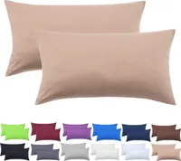 sada 2 obliečok na vankúš 100 % bavlna 40x80 cm Sand