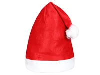 Weihnachtsmütze Nikolausmütze Erwachsene rot mit Bommel Modell: 32