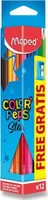MAPED Pastelky trojboké Color'Peps 12ks s ořezávátkem