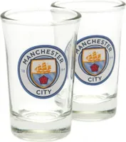 Manchester City FC - Snapback Glass "Wordmark" - 2-Pack BS4449 (One Size) (Transparent/Blue/Red)