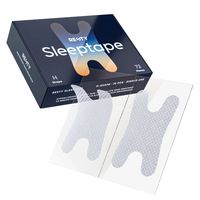 Resty® H-Shape Sleeptape Mundpflaster (72 Stück) Hilfsmittel gegen Schnarchen und besser schlafen - Mouth Tape für Nasenatmung und bessere Sauerstoffversorgung des Blutes – 72