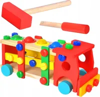 Kruzzel 22372 Dětská dřevěná zatloukačka