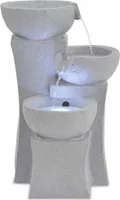 vidaXL Vnitřní fontána s LED osvětlením Polyresin