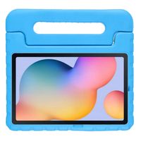 Cazy Schutzhülle Kompatibel mit Samsung Galaxy Tab S6 Lite Kinderhulle Back Cover Classic für Kinder mit Griff - Blau