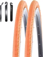 2 x Kenda 28" Kontender K-196 Rennradreifen in Orange 26-622 (28 x 1,10) inkl. maxxi4you Reifenheber