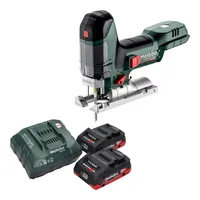 Akumulátorová přímočará pila Metabo ST 18 LT 130 BL 18 V 130 mm bezkartáčová + 2x LiHD akumulátor 4,0 Ah + nabíječka