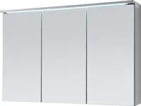 Spiegelschrank Badschrank Spiegel Badhängeschrank Badmöbel "Kirkja I" Titan / Weiß 100 cm