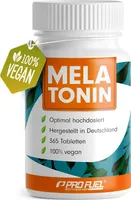 ProFuel Melatonin | 365 Tabletten | hochdosiert mit 1 mg Melatonin pro Tablette | vegan
