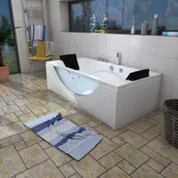 Whirlpool Pool Badewanne Wanne W81-B 180x90cm mit Farblichtherapie