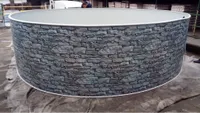 AZURO VARIO STONE V1 oceľová stena bazéna, Ø 360 x 90 cm, bazén, vnútorná vložka, bez filtračného systému