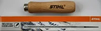 STIHL Rundfeile 3,5 x 150 mm (6 Stück) 56057713506 mit Feilenhalter Holz