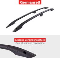 Dachreling passend für Land Cruiser Prado J15 3 Türer ab Bj. 2009 Aluminium Schwarz