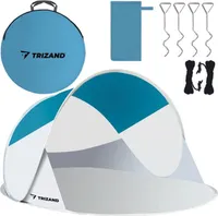Plážová mušľa Pop Up UV ochrana Throw Up Tent Light Sun Tent 10178, veľkosť:220x120x90 cm