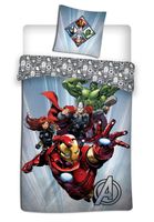 Marvel bettbezug Avengers 140 x 200 cm Mikrofaser grau