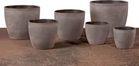 Übertopf Keramik Ø 19 cm Blumentopf taupe