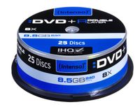 Intenso DVD+R 8.5GB 8x Double Layer 25er Cakebox, Tortenschachtel