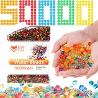 Kulki żelowe do kwiatów HYDROŻELOWE ziemia hydrożel, 50000 sztuk, wielokolorowe