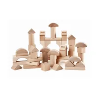 Natur Holzbausteine 50Teile