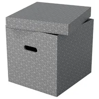 3 Esselte Home Aufbewahrungsboxen 33,0 l grau 32,0 x 36,5 x 31,5 cm