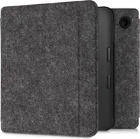 kwmobile Hülle kompatibel mit Kobo Libra 2 - Filz Stoff eReader Schutzhülle Cover Case - Dunkelgrau
