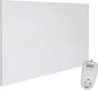 VIESTA® Infrarot Wandheizung mit Thermostat [INKL. TH10 THERMOSTAT] – Infrarotheizung Wandmontage Heizkörper – Carbon Crystal Infrarotheizung – Paneel Badezimmer geeignet – (Modell H600 - 600W)