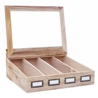 Besteckkiste MCW-C25, Holzbox mit Deckel Besteckkasten, Paulownia 17x37x33cm  naturbraun