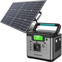 Prenosná 500W (špičková hodnota 1000W) elektráreň Napájacia stanica Powerstation 518Wh/144000mAh Solárny generátor Generátor energie Solárne úložisko so 100W solárnymi panelmi Solárne systémy Solárna nabíjačka Solárny článok Solárny box Nabíjačka batérií Powerbank Type-C/USB pre núdzové napájanie/kempovanie/pohotovosť/cestovanie/CPAP/motorhomes/domov