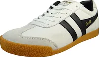 Gola Classics Harrier Leather In White Black For Men – 7 UK - 41 EU - 8 US / White Black