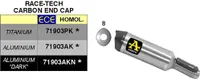 Tytanowy układ wydechowy ARROW RACE-TECH z karbonową zaślepką do BMW S1000RR rok modelowy 2019-2022