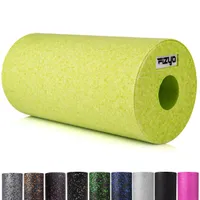 FIZYO Faszienrolle zur Fitness, Yoga und Rehabilitation, Selbstmassage Massagerolle für Rücken Wirbelsäule, Foam Roller mittelharter, Limette 30x15cm