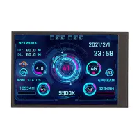 Monitor údajů o procesoru PC,Monitorování skříně PC Mini ITX,Zobrazení teploty na displeji PC,Zobrazení senzorového panelu PC,Monitor údajů o paměti PC CPU RAM,Zobrazení teploty PC