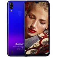 Blackview A60 Pro 4G Smartphone ohne Vertrag 6,1 Zoll Android 9.0 3GB RAM + 16GB ROM, 256GB erweiterbar 4080mAh Akku 8MP+5MP Dual Kamera Dual SIM Handy - Face/Fingerabdrucksensor - Blau