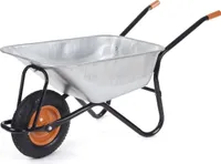 Varan Motors - WB5009 Verstärkte Schubkarre für Baustelle und Garten, 100 Liter max. 200kg