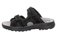 Jomos Herren Echtleder Pantolette 'LIBERTA' schwarz, Herren:48 EU
